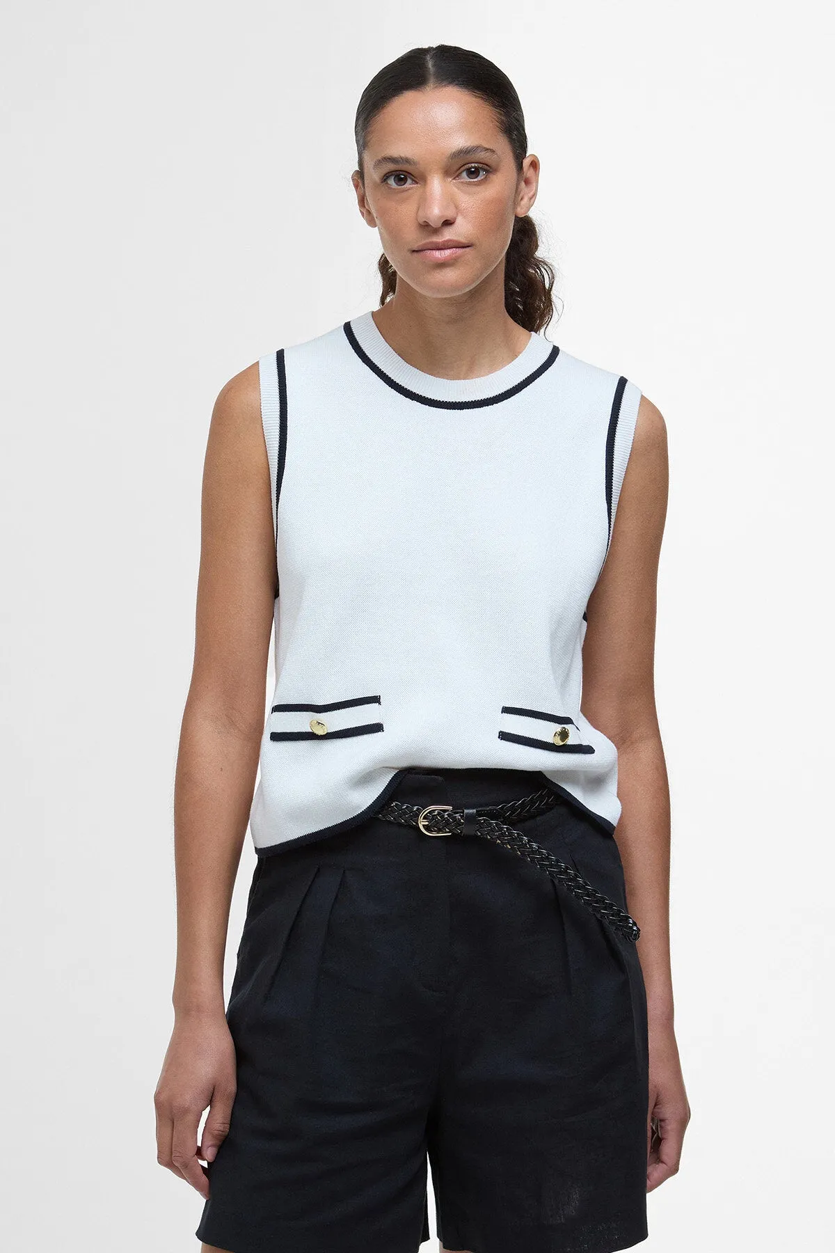 Amy Sleeveless Knitted Jumper