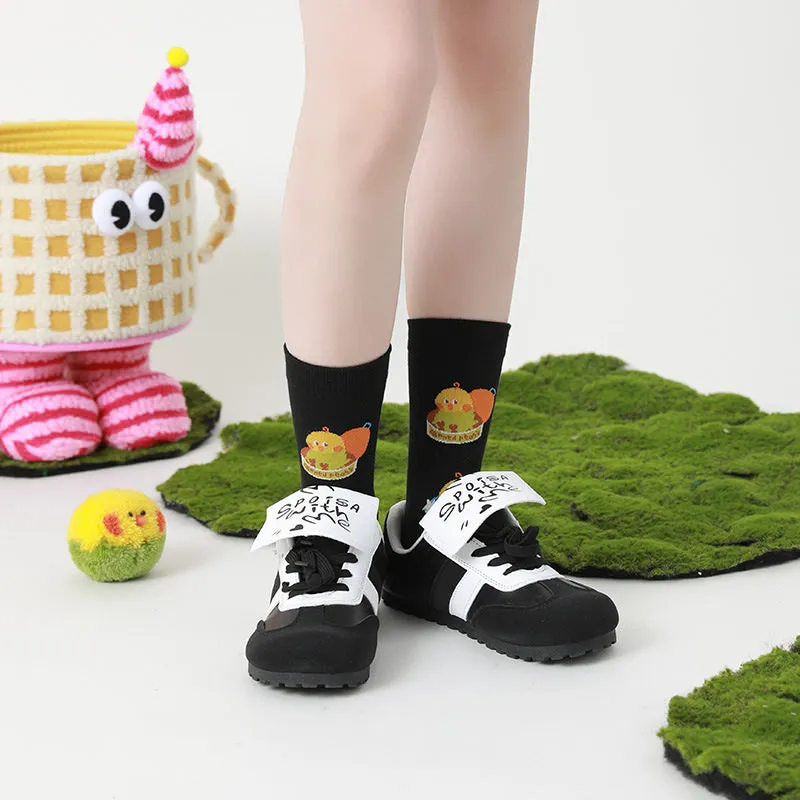 Beligogo Adorable 4-Pack Parrot Crew Socks for All Seasons