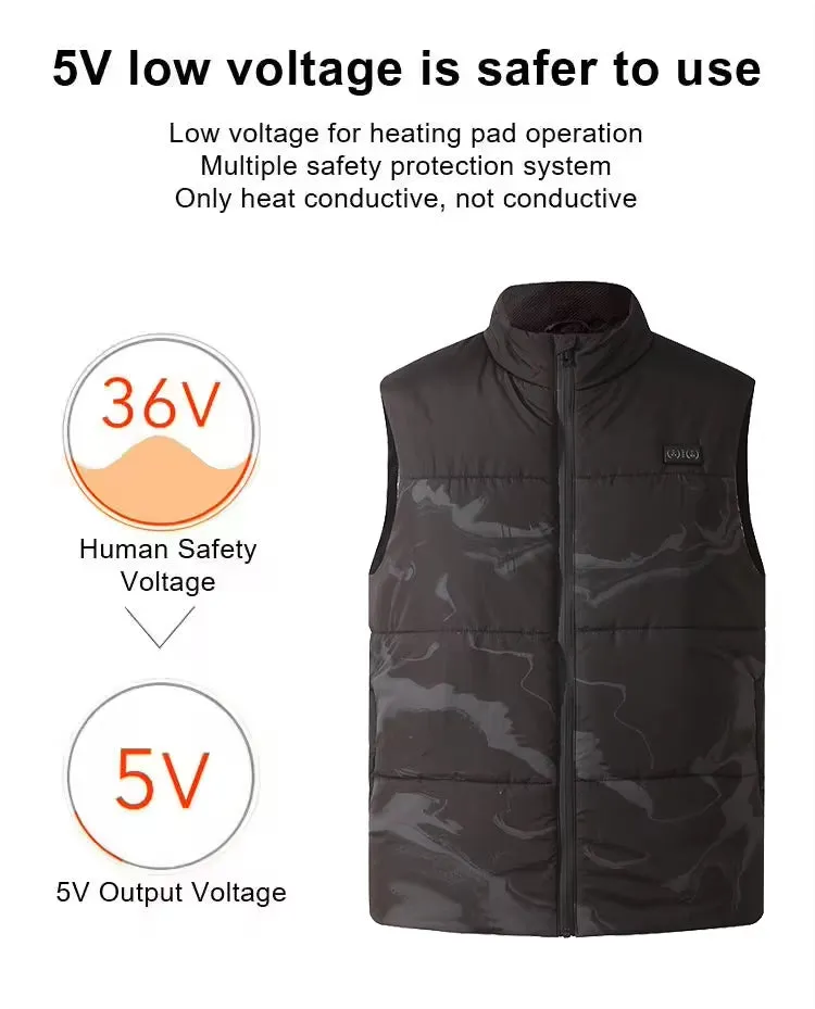 Camouflage Heated Gilet