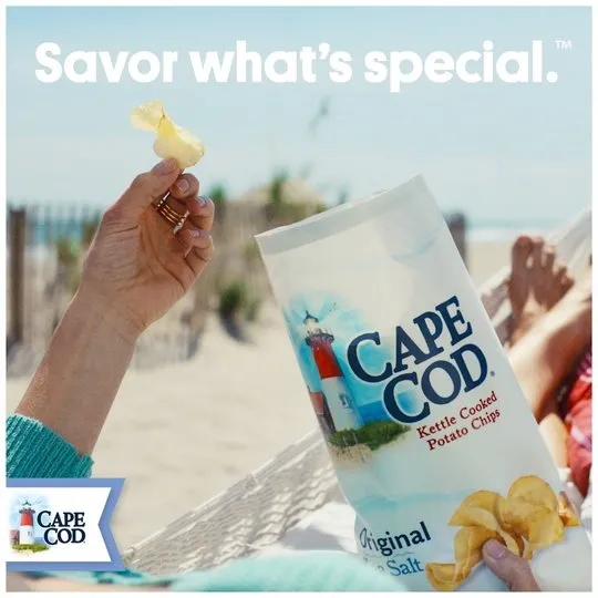 Cape Cod Potato Chips, Original Kettle Chips, 14 oz Party Size