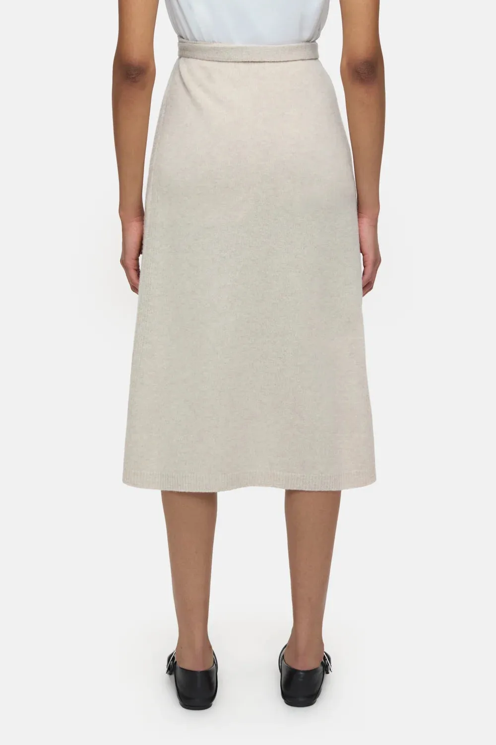 Closed Wool Wrap Skirt
