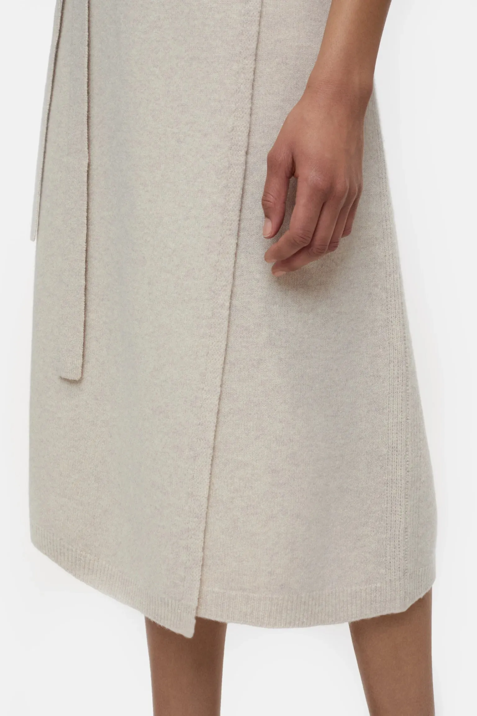Closed Wool Wrap Skirt