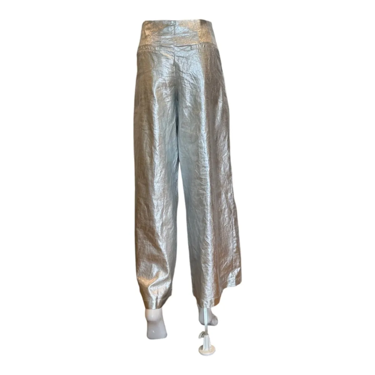 Culotte Linen Pant | Silver