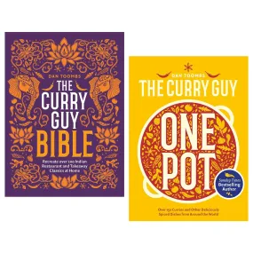 Curry Guy One Pot & The Curry Guy Bible by Dan Toombs: 2 Books Collection Set - Non Fiction - Hardback