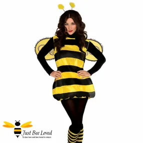 Darling Bee 4-Piece Fancy Dress Costume - Sizes: 12-20 UK