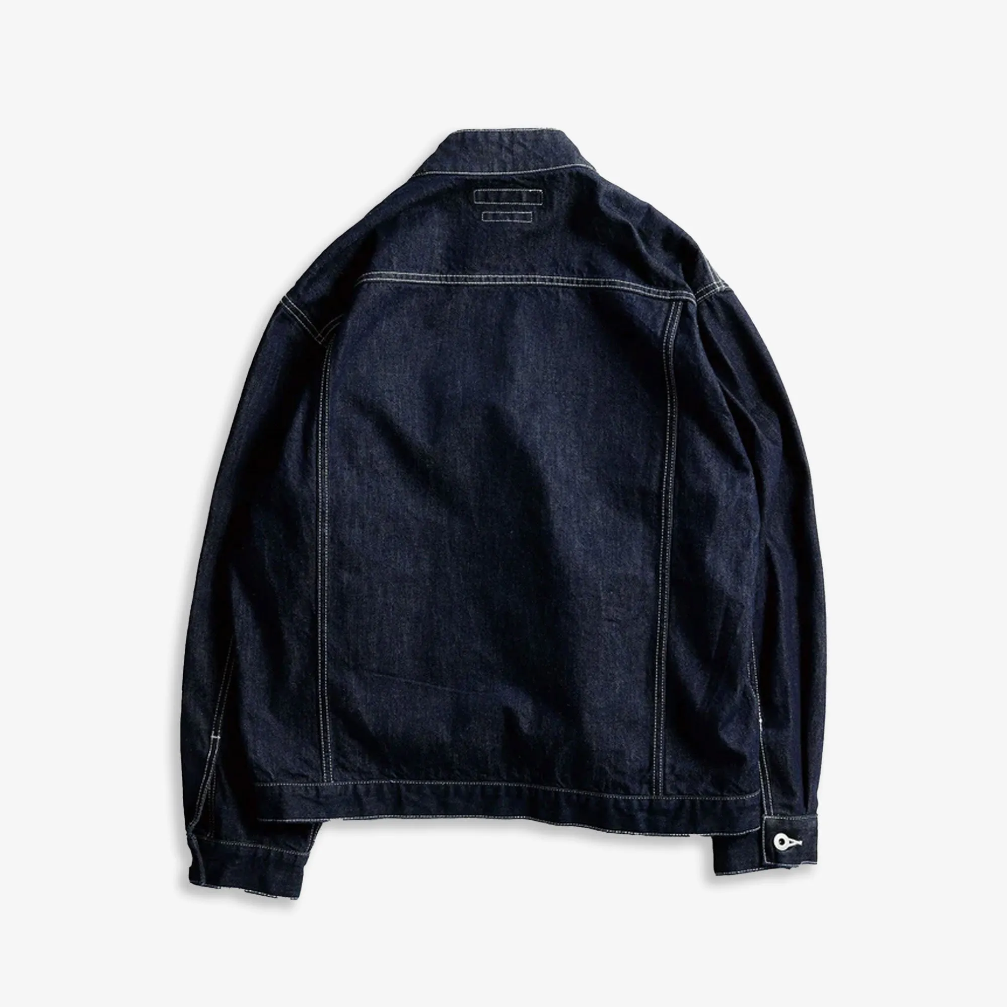 FDMTL | DENIM HAORI JACKET RINSE  { INDIGO