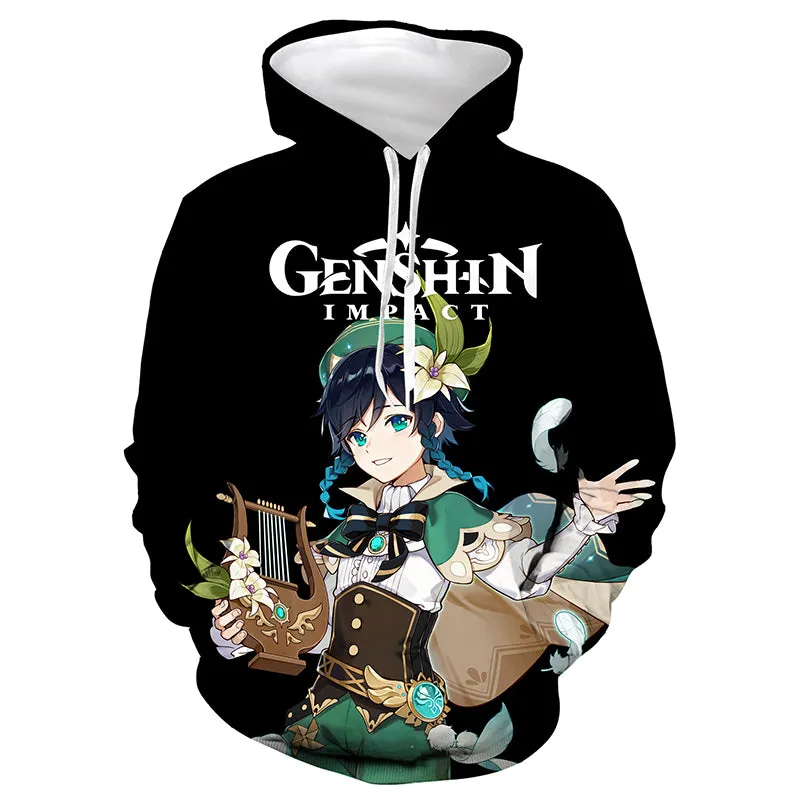 Genshin Impact Hoodie Clee Sweatshirt Halloween Festival Party Hooded Coat Jacket