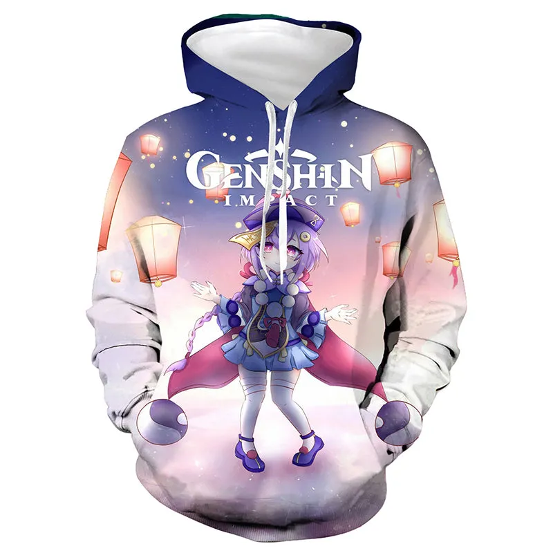 Genshin Impact Hoodie Clee Sweatshirt Halloween Festival Party Hooded Coat Jacket