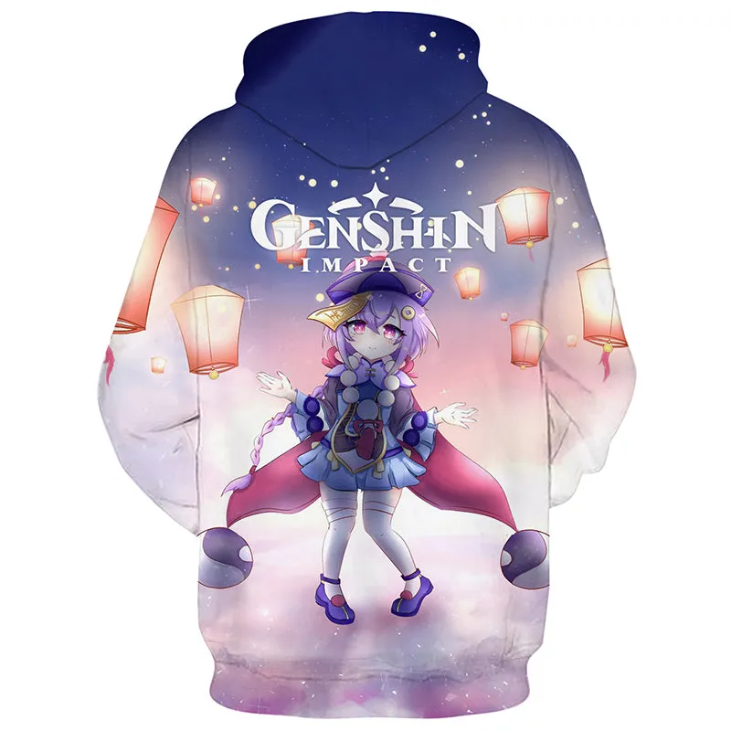 Genshin Impact Hoodie Clee Sweatshirt Halloween Festival Party Hooded Coat Jacket