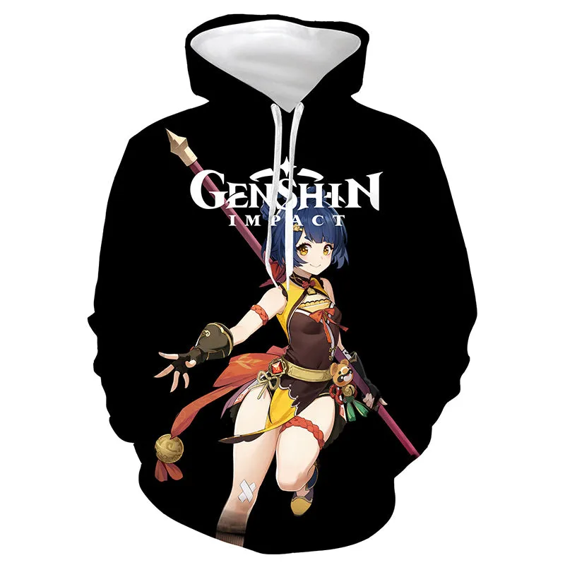 Genshin Impact Hoodie Clee Sweatshirt Halloween Festival Party Hooded Coat Jacket