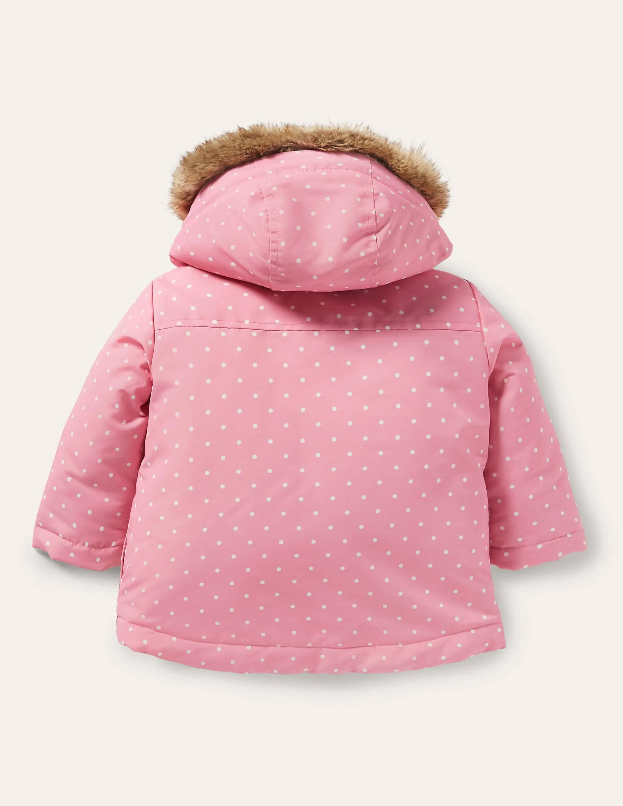 Girls 3-in-1 Jacket-Formica Pink Horses