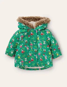 Girls 3-in-1 Jacket-Sardinia Green Fairy Garden
