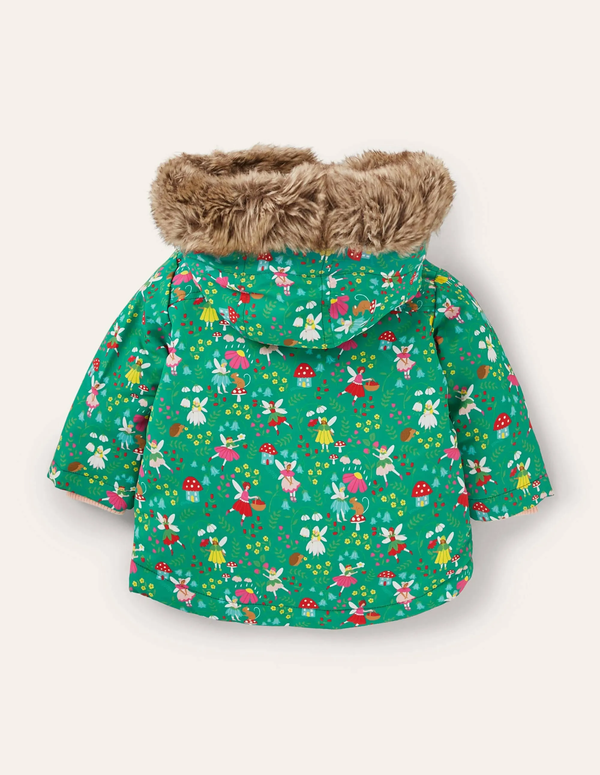 Girls 3-in-1 Jacket-Sardinia Green Fairy Garden