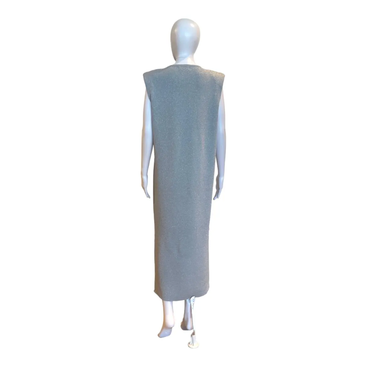 Glitter Knit Dress | Silver