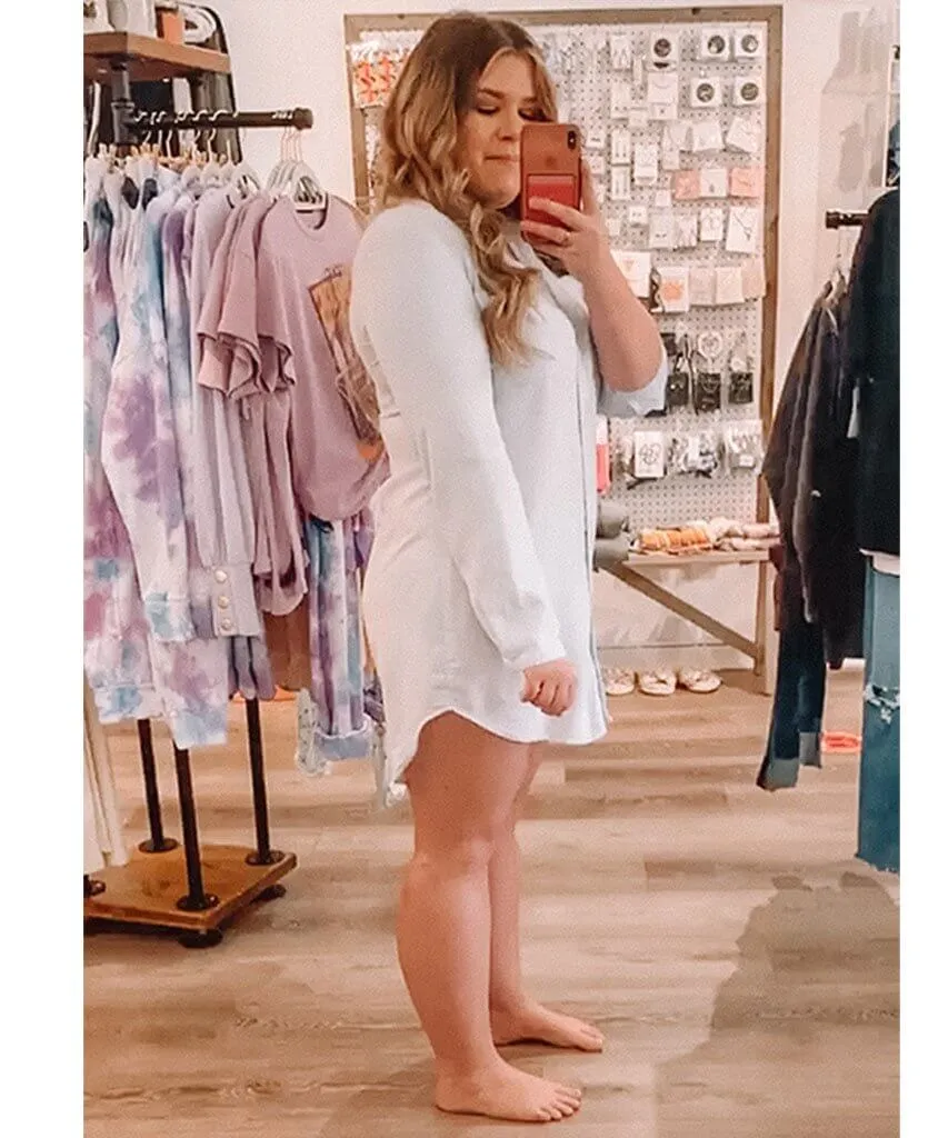 Hipster Shirt Dress Aqua Mist