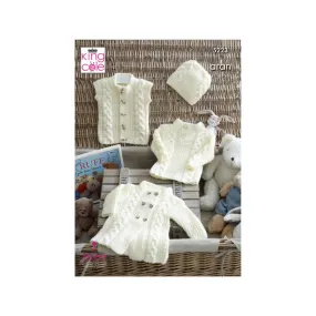 King Cole Baby Aran Knitting Pattern 5223