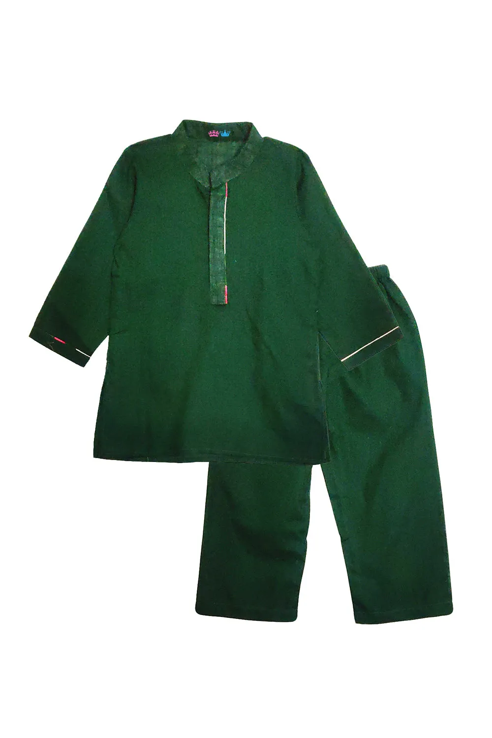 Kurta pyjama with elephant and lotus print jacket
