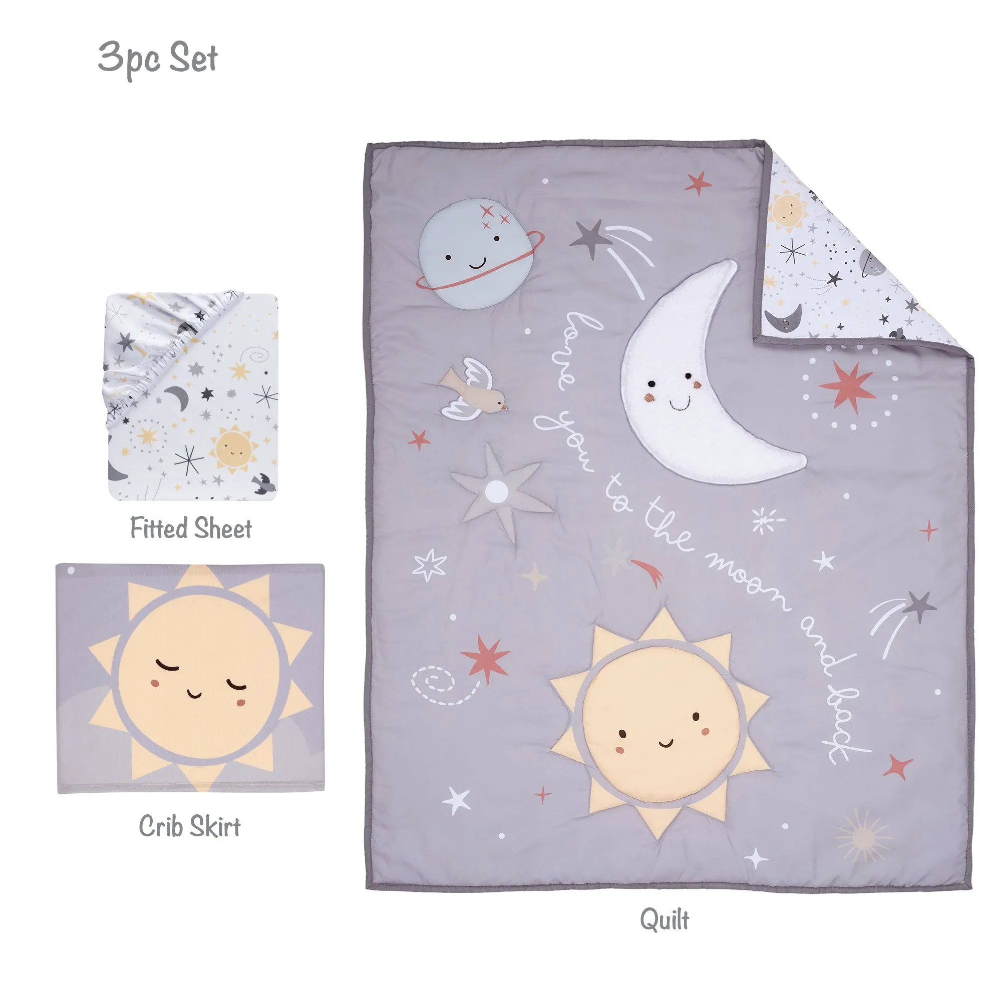 Little Star 3-Piece Crib Bedding Set