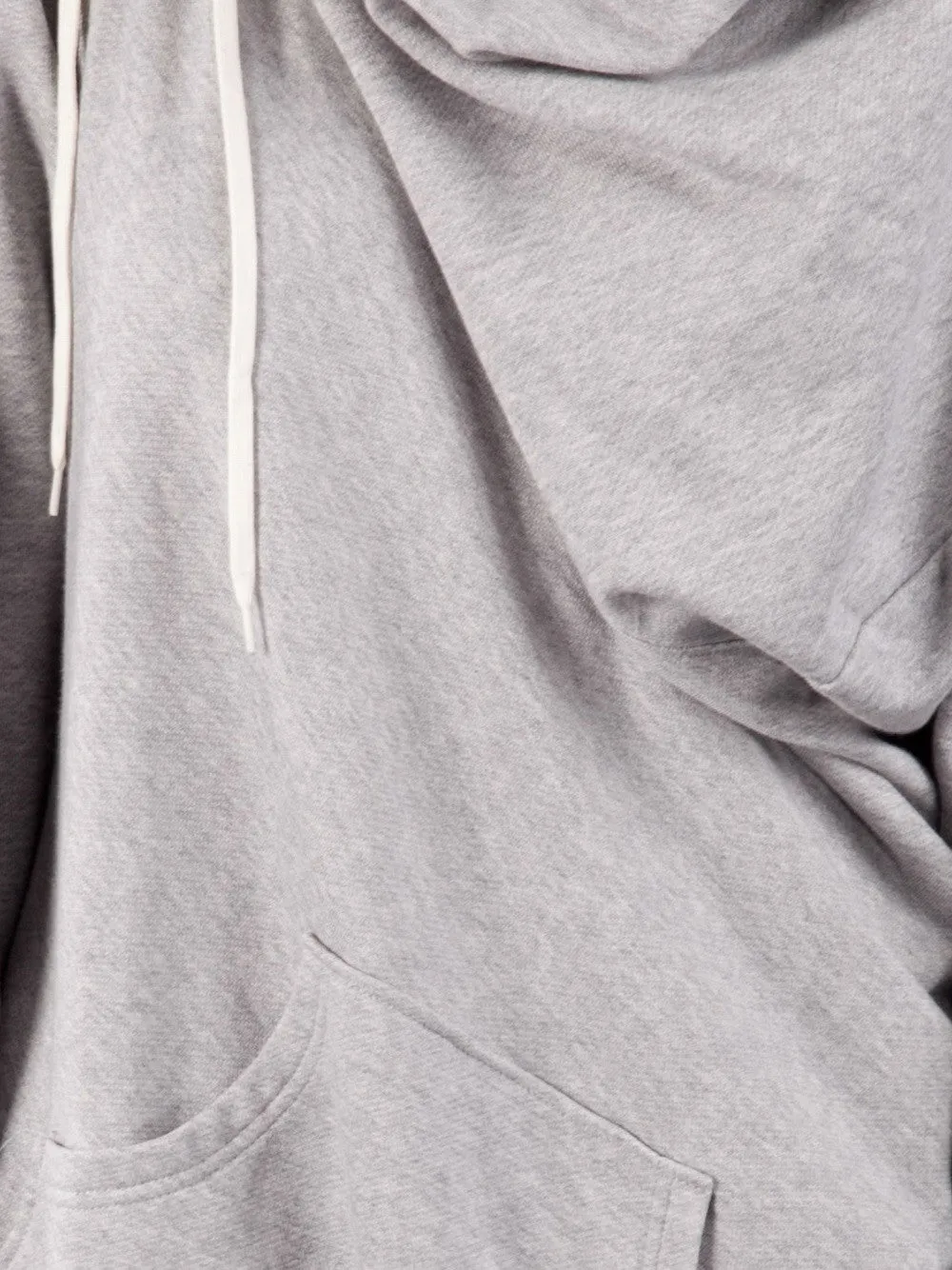 Oversized Asymmetrical Sweatshirt Dress //Extravagant Hooded