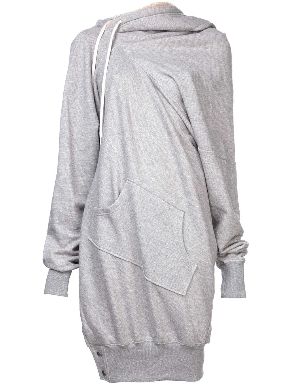 Oversized Asymmetrical Sweatshirt Dress //Extravagant Hooded