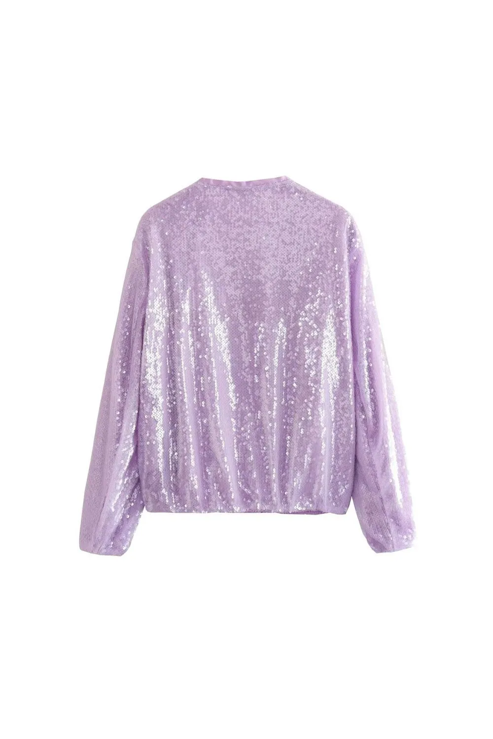 'Serenity' Sequin-Embellished Bomber Jacket