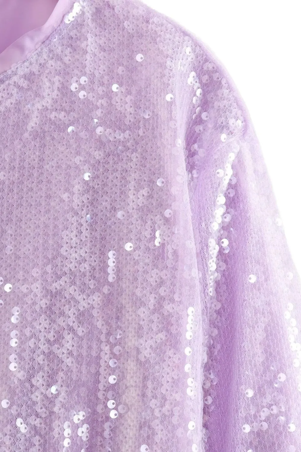 'Serenity' Sequin-Embellished Bomber Jacket