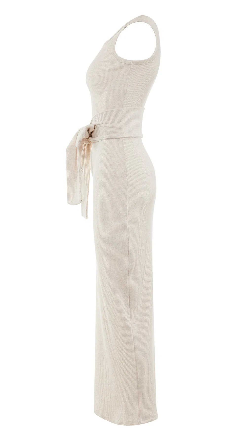 Sleeveless Ribbed Dress