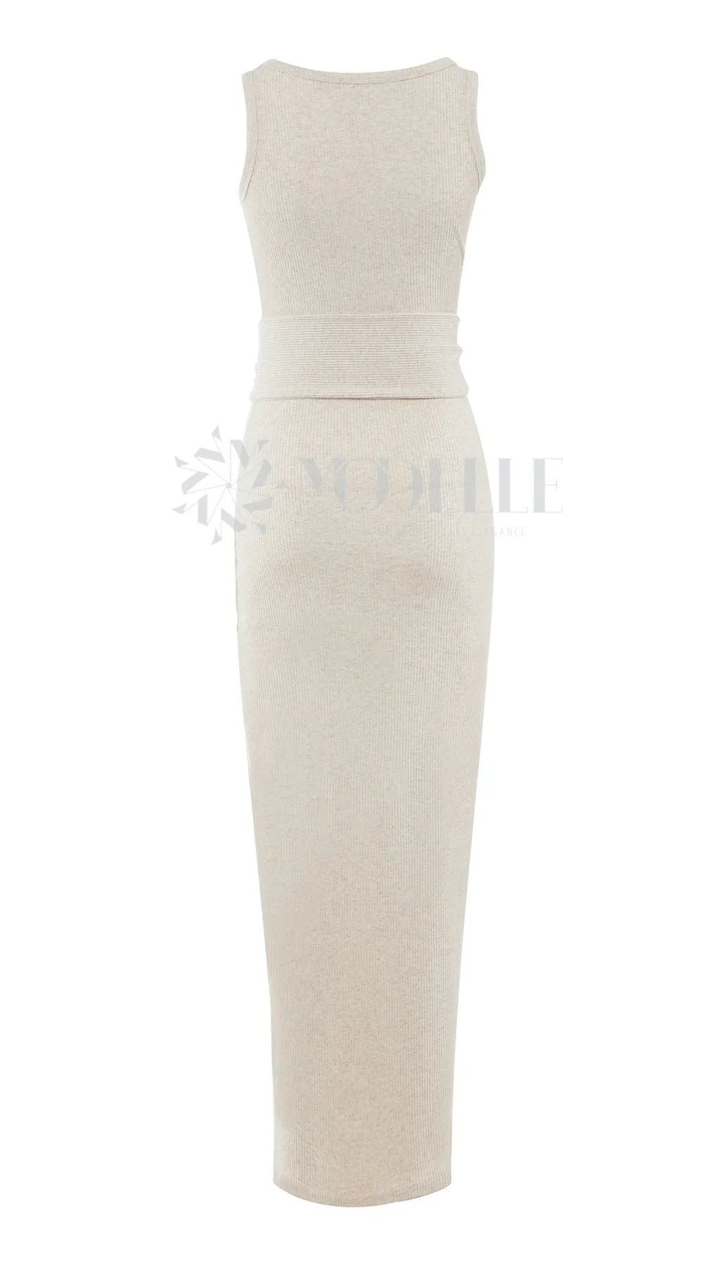 Sleeveless Ribbed Dress