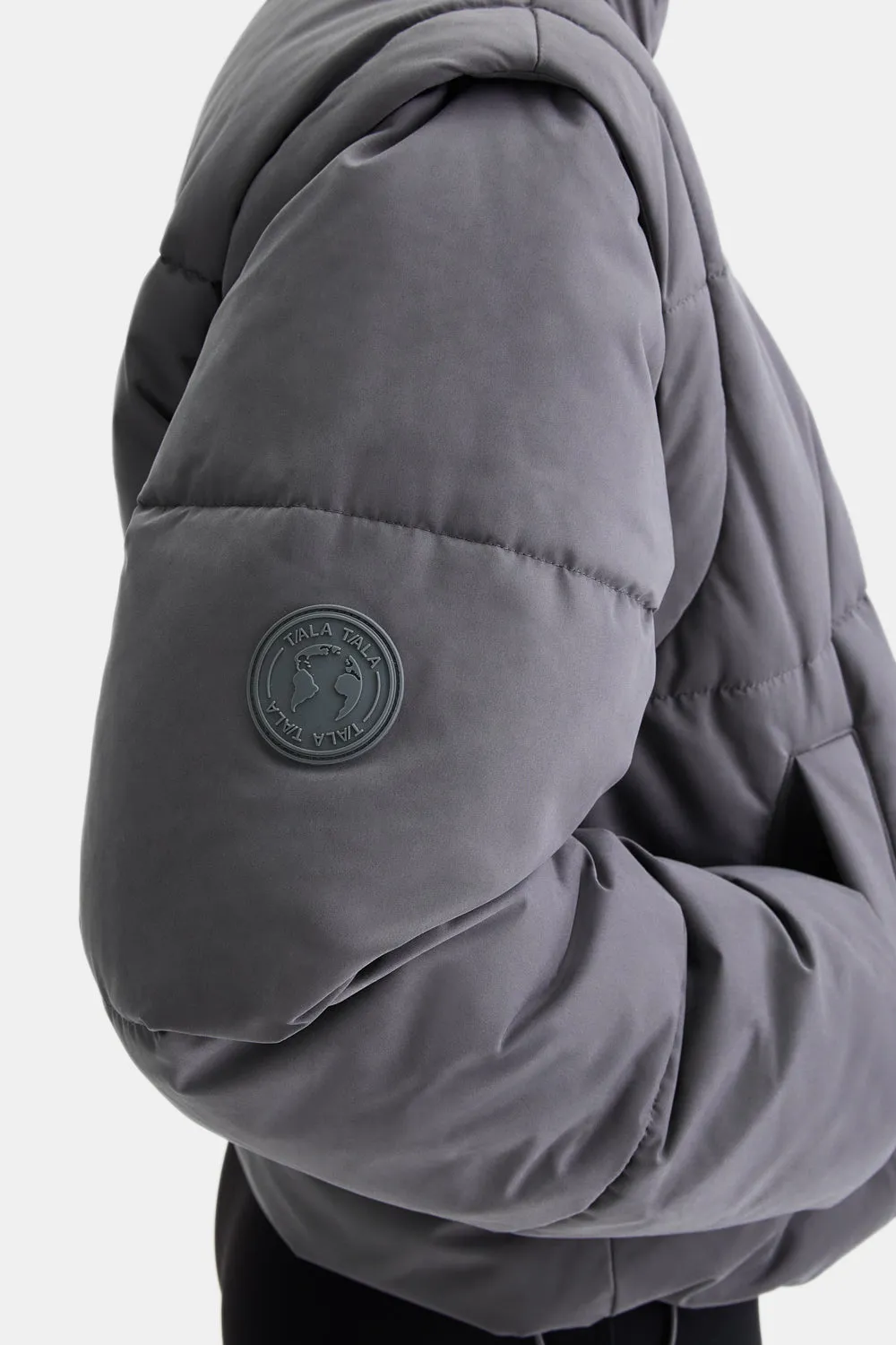 STORM MULTIWAY 3-IN-1 PUFFER JACKET - CHARCOAL