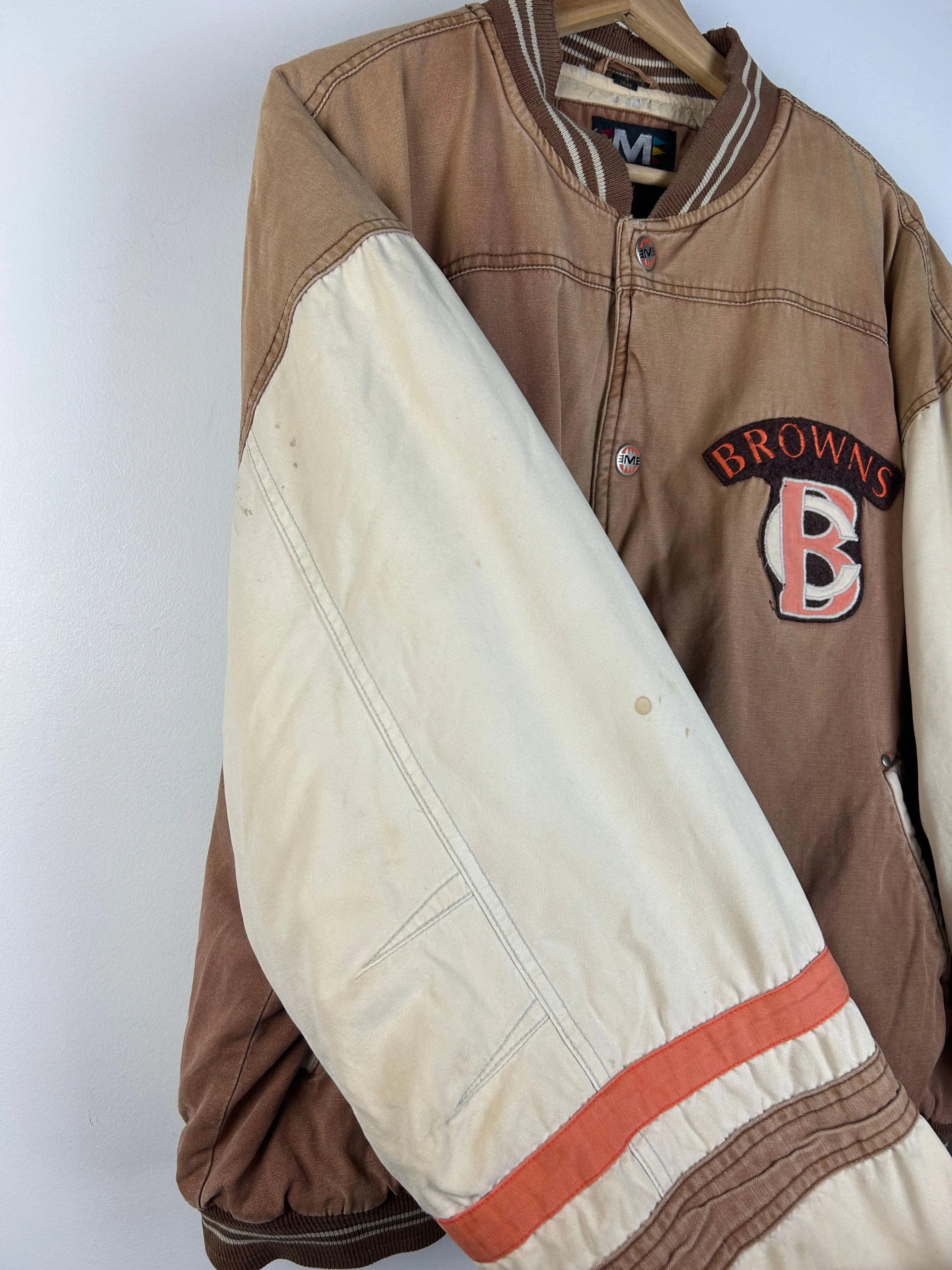 Vintage 90's Mirage Cleveland Browns Varsity Jacket