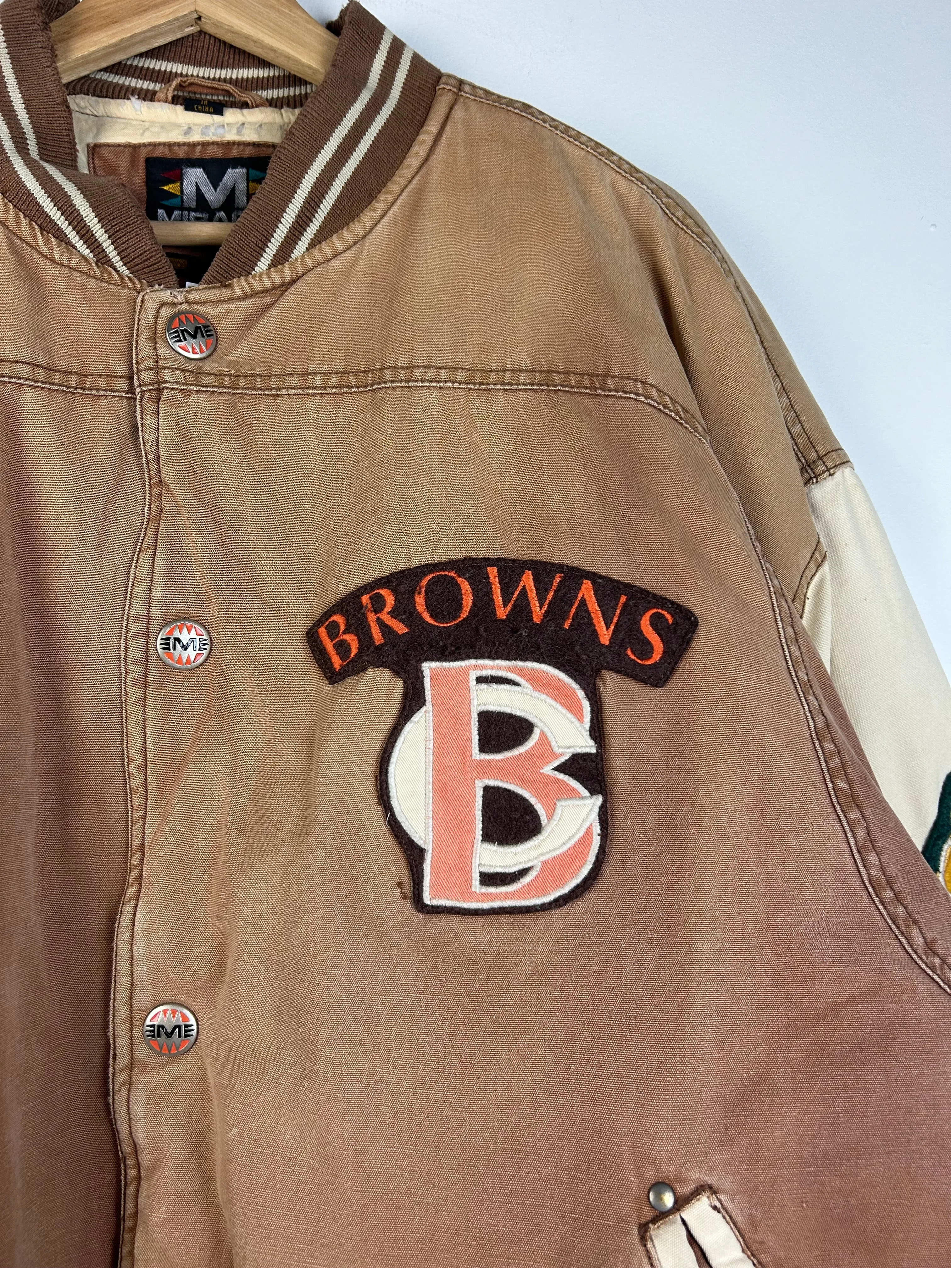 Vintage 90's Mirage Cleveland Browns Varsity Jacket