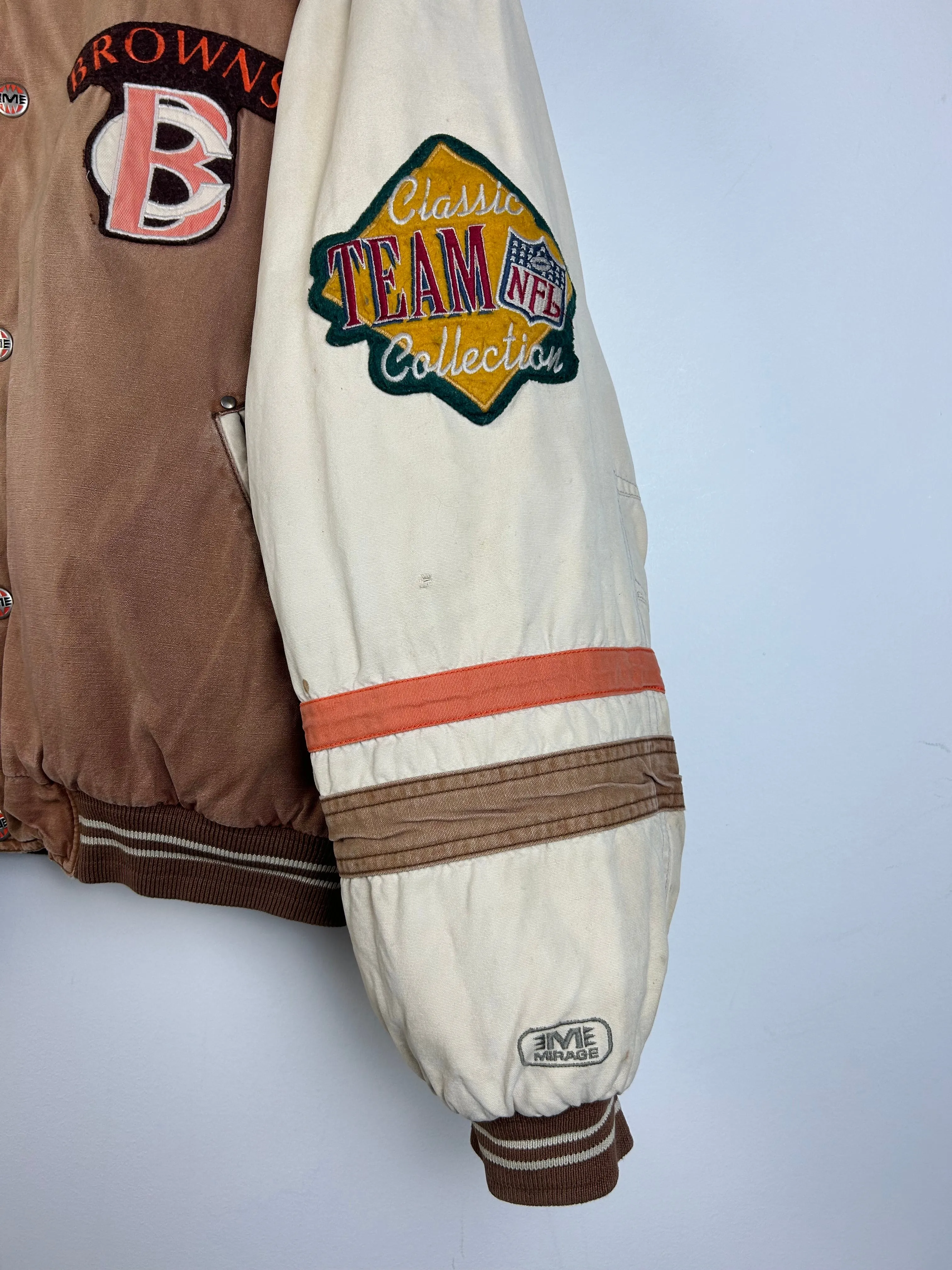 Vintage 90's Mirage Cleveland Browns Varsity Jacket