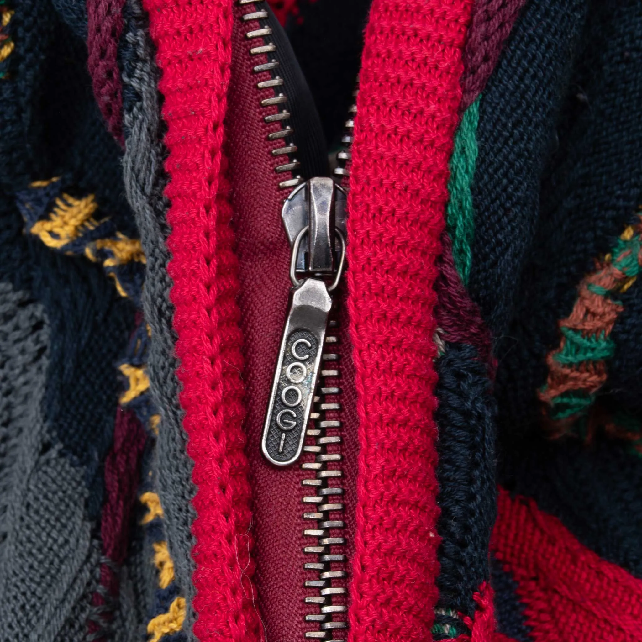 VINTAGE COOGI CARDIGAN FULL ZIP JACKET 1990S MADE IN AUSTRALIA