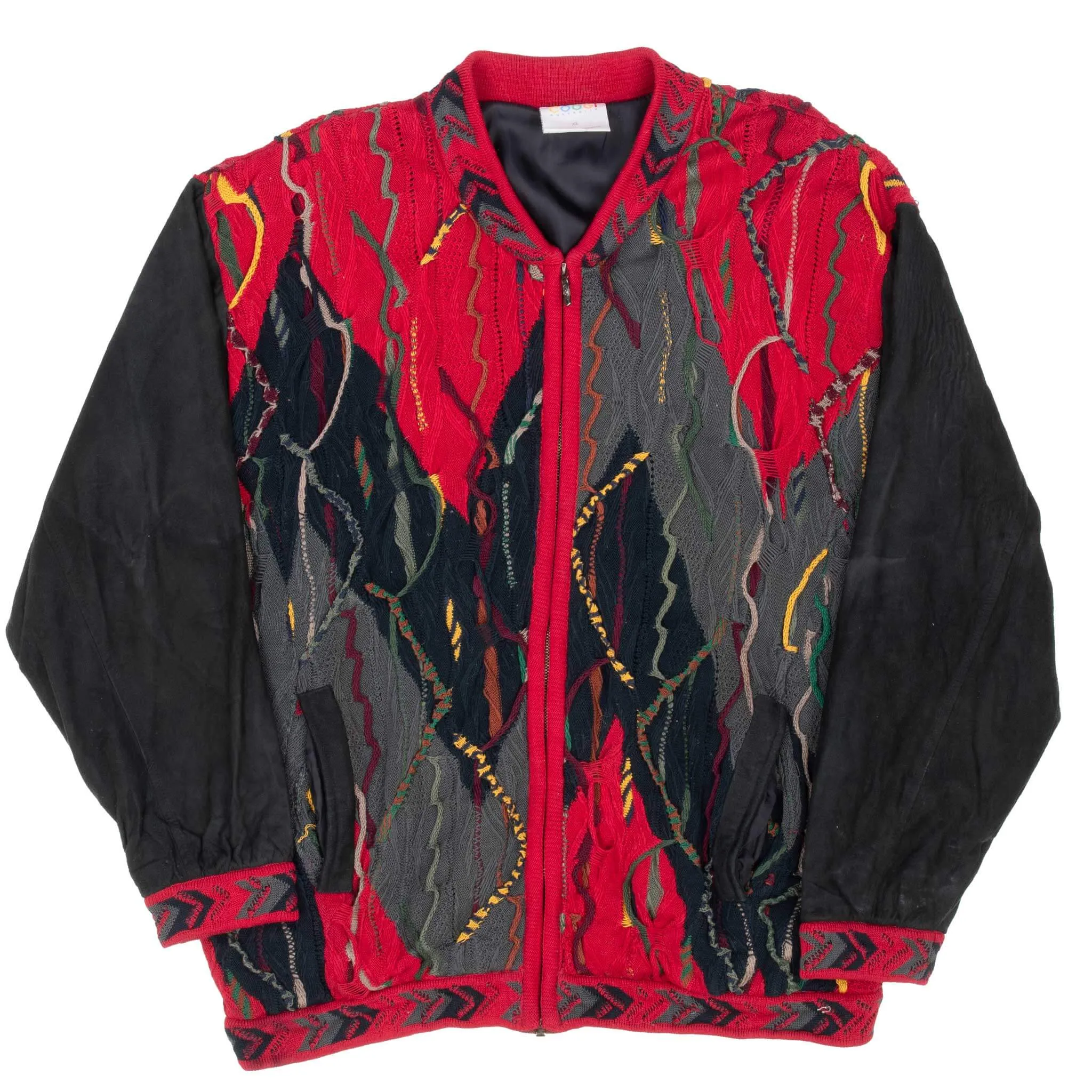 VINTAGE COOGI CARDIGAN FULL ZIP JACKET 1990S MADE IN AUSTRALIA