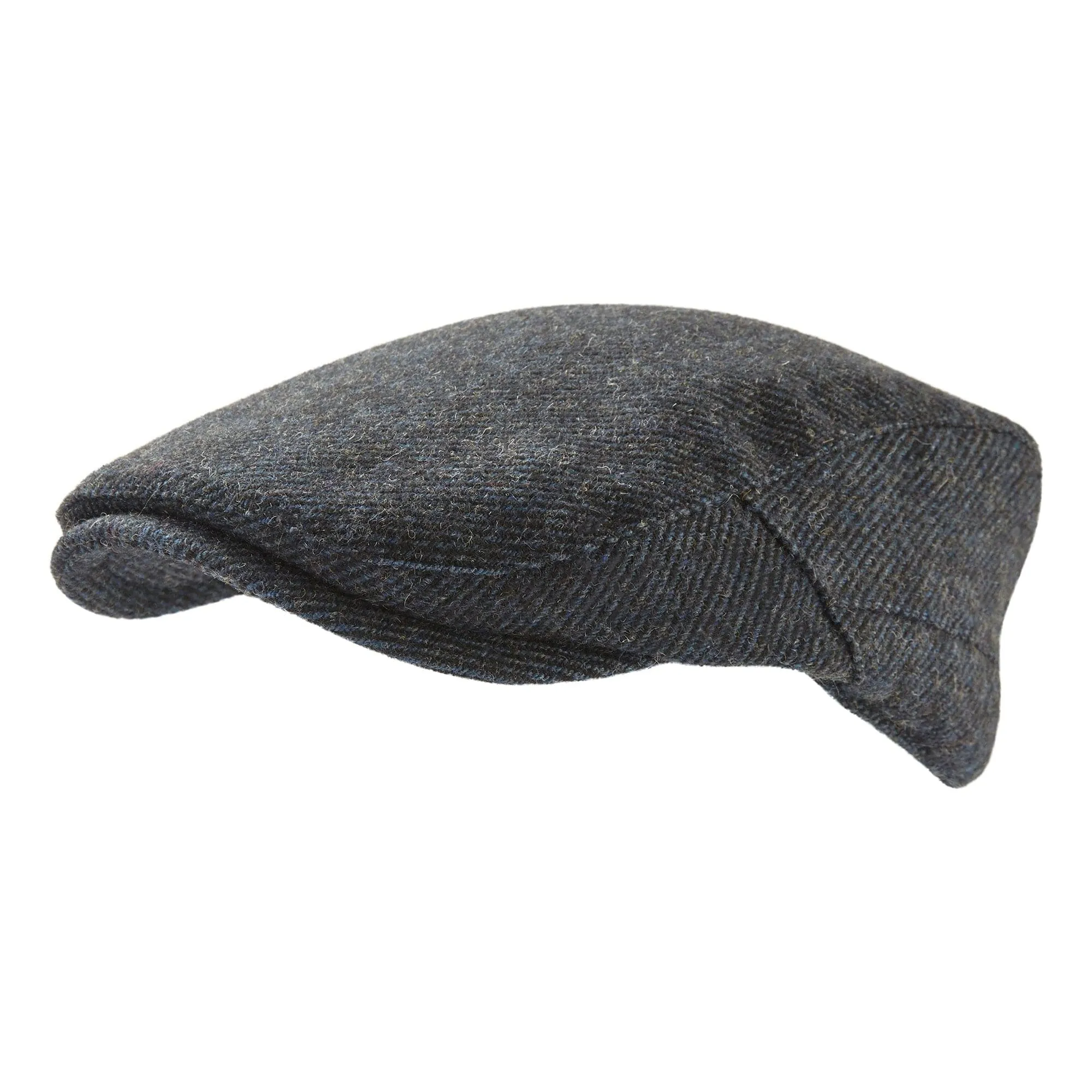 Weighton Knit Flat Cap - Blue Marl